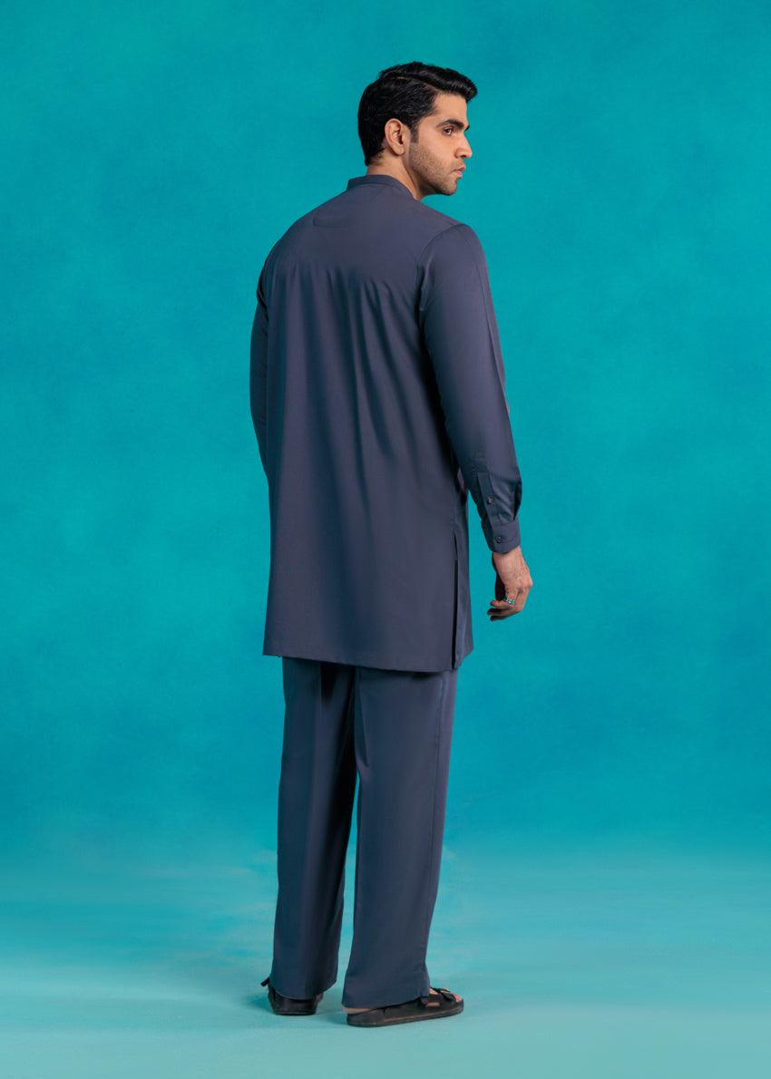 D-Grey-Blended-Kurta Trouser - (MP2PBBW25BM9O16)