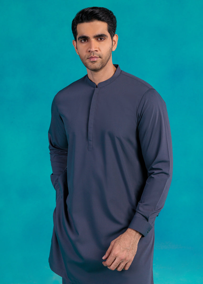 D-Grey-Blended-Kurta Trouser - (MP2PBBW25BM9O16)