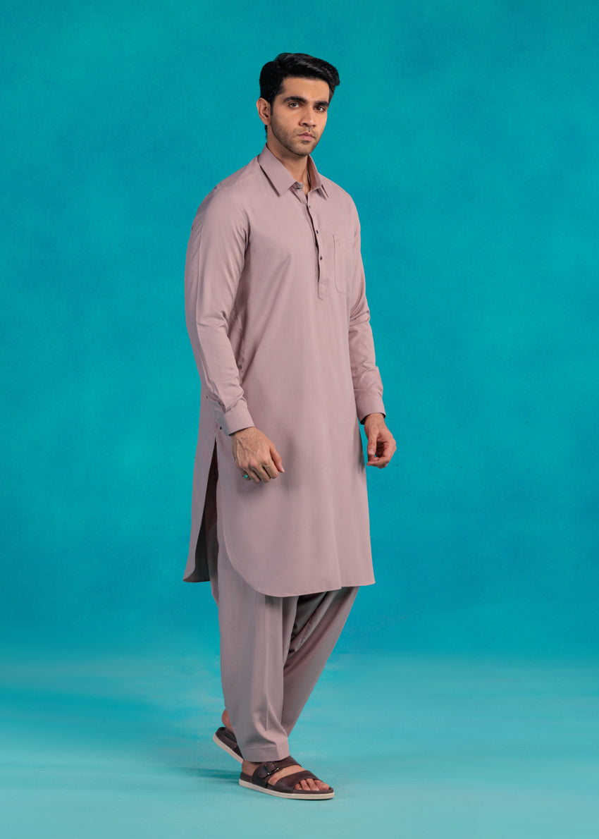 L-Mauve-Blended-Shalwar Suit - (MP2PSBW25ADN5)
