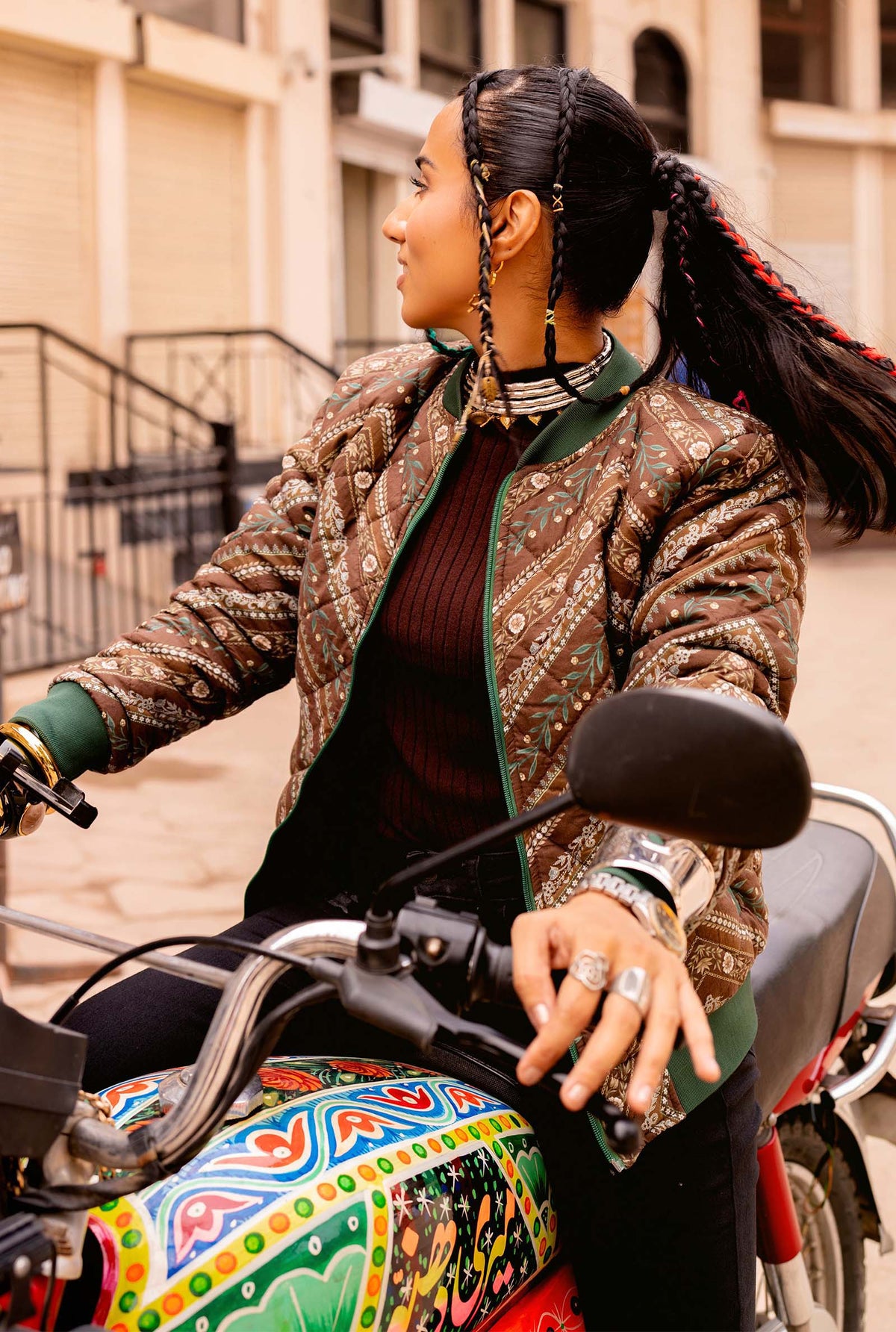 Printed Cambric Jacket - M3107AJ-SML-00A