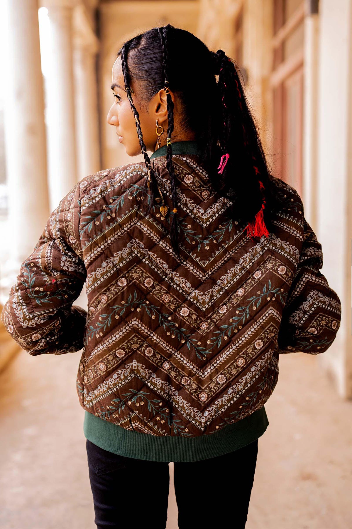 Printed Cambric Jacket - M3107AJ-SML-00A