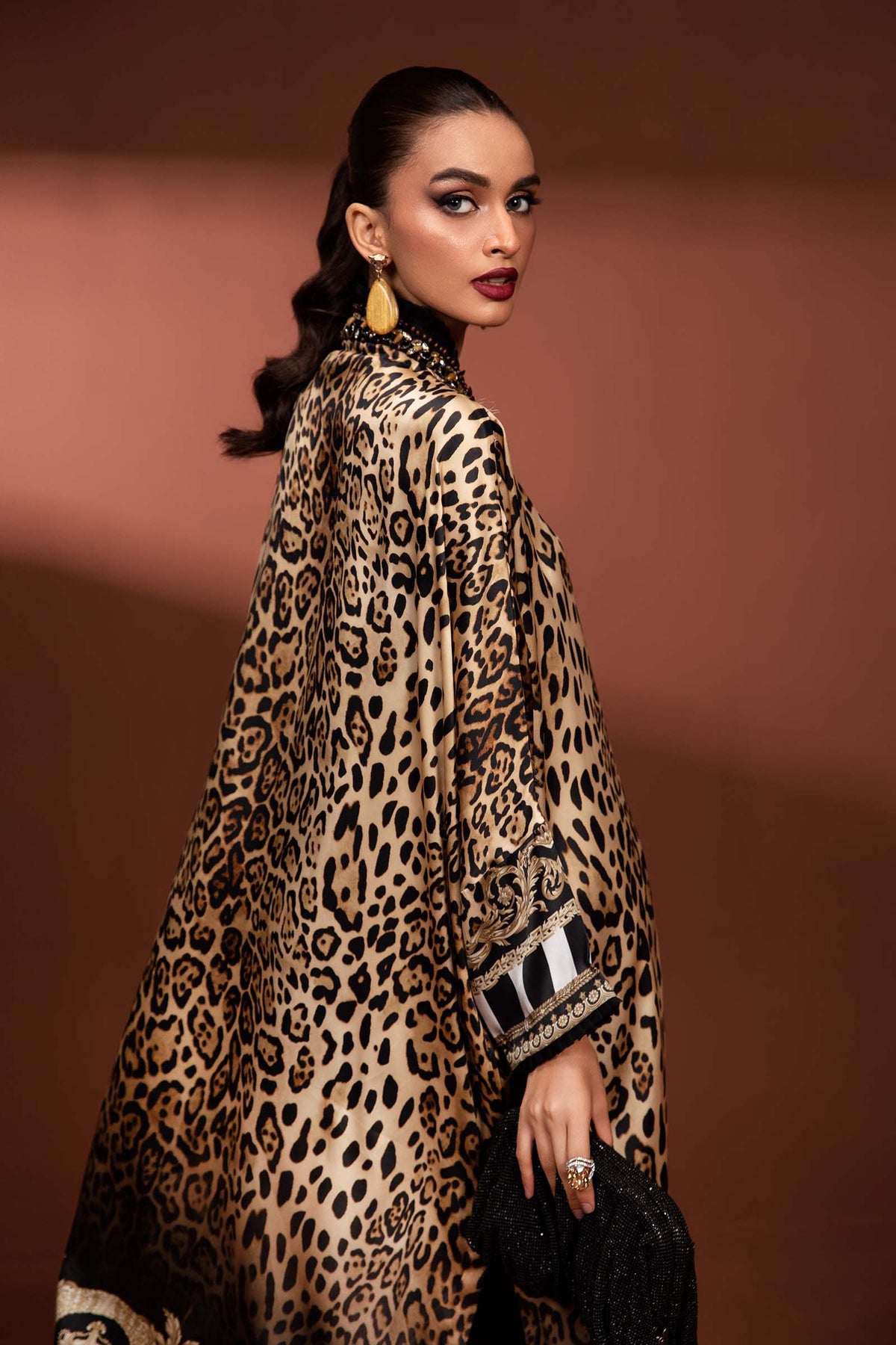 2 Piece Printed Pure Charmeuse Silk Suit