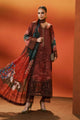 3 Piece Embroidered Satin Silk Suit