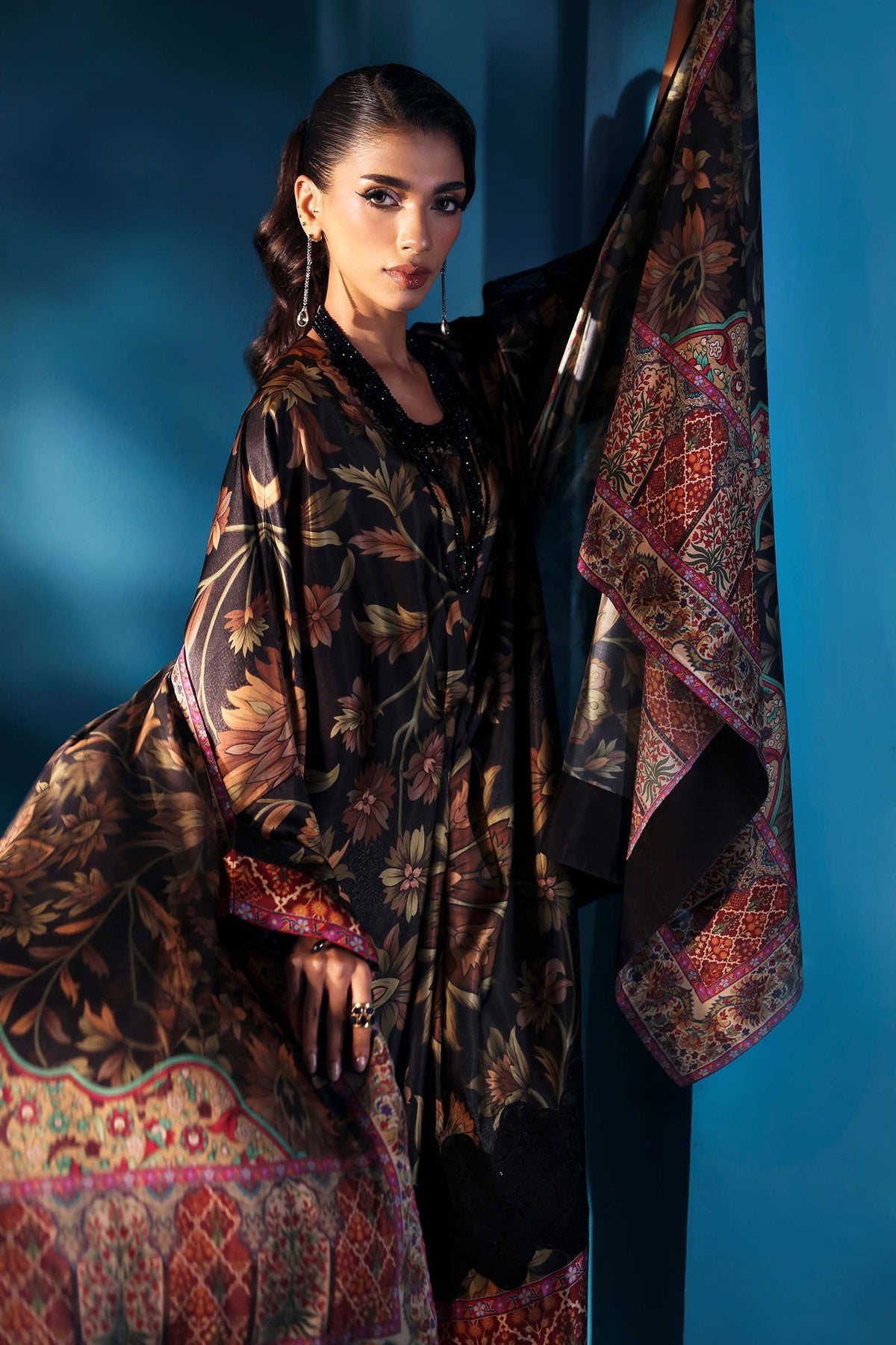 Maria.B Luxury Silk Embroidered Unstitched 3 Piece - MPS-W25-07
