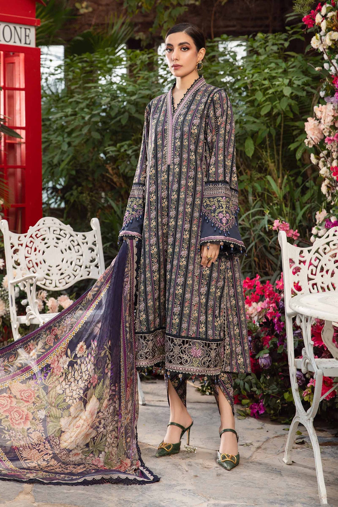 Unstitched M.Prints | Mpt-2107-B