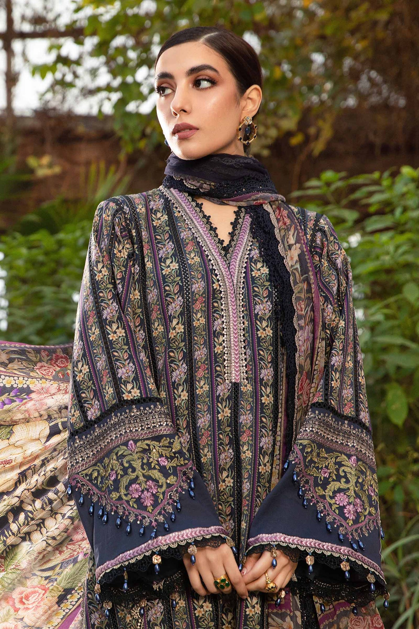 Unstitched M.Prints | Mpt-2107-B