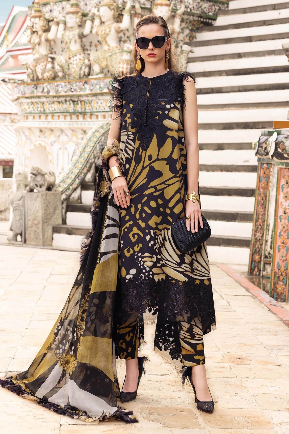 Maria.B - Luxury Lawn Embroidered 3 Piece Unstitched - MPT-2809-B