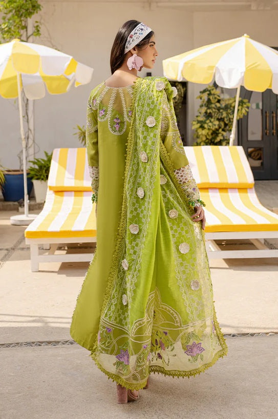 Parishay Monaco - Luxury Lawn Embroidered 3 Piece Unstitched - MS - 04
