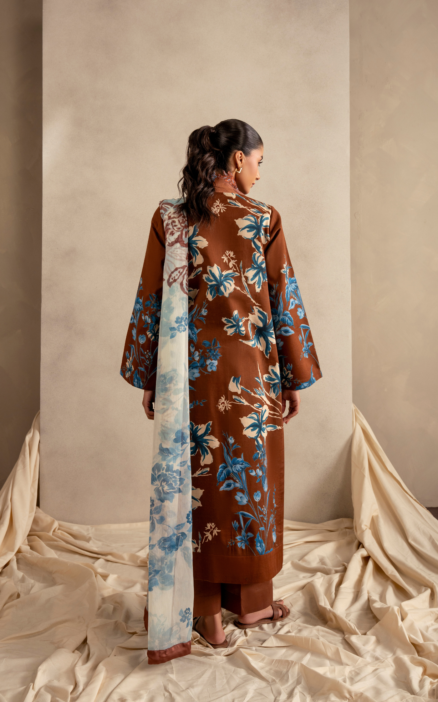 Sun-Kissed Sand MSSL-08 | 3pcs Embroidered Stitched Summer