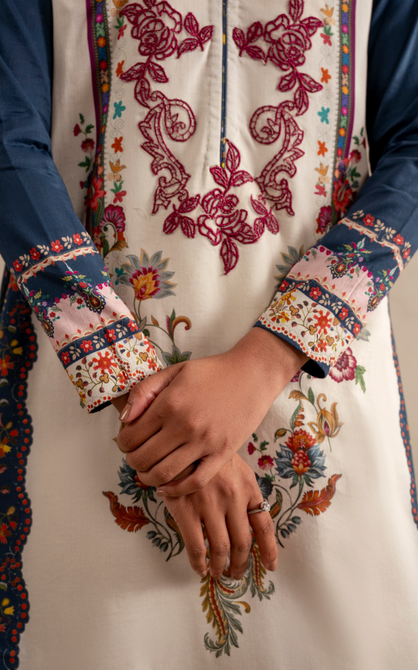 Saffron Soul MSSL-10 | 3pcs Embroidered Unstitched Summer