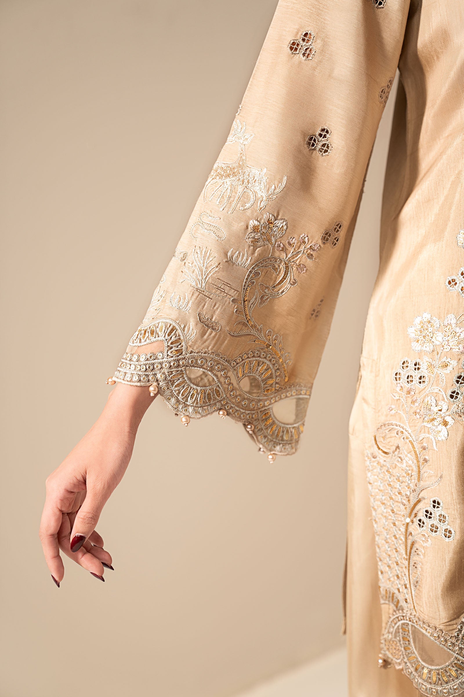3 Piece Embroidered Yarn Dyed Suit