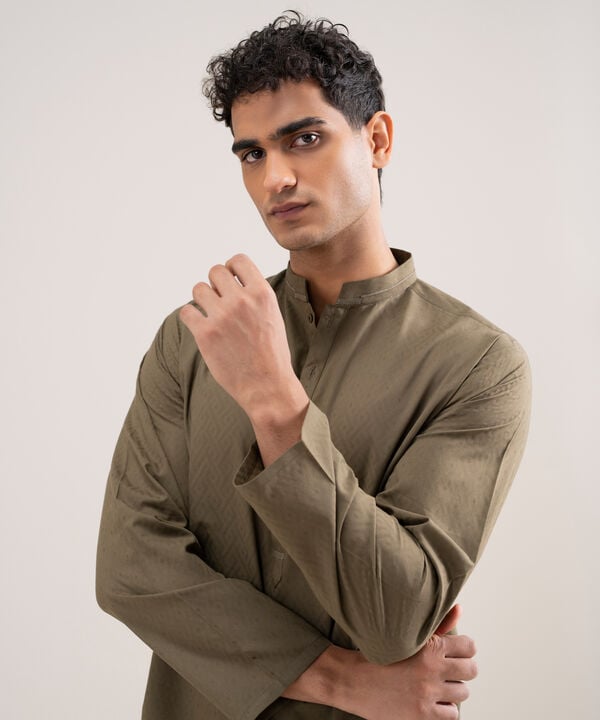 Premium Cotton Jacquard Kurta