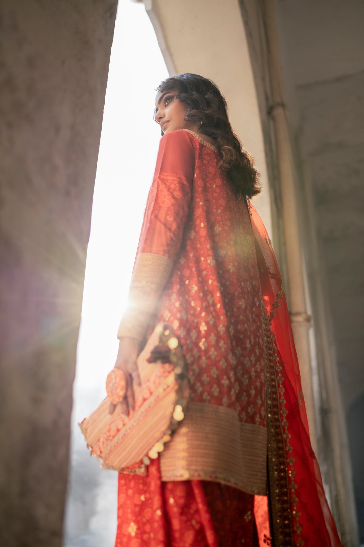 Embroidered Cotton Satin Shirt