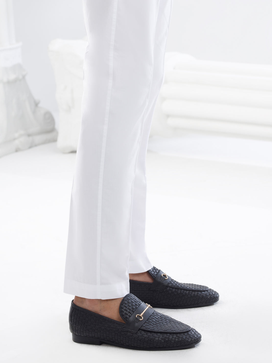 White Cotton Trouser - AL-MTR-008W-R26