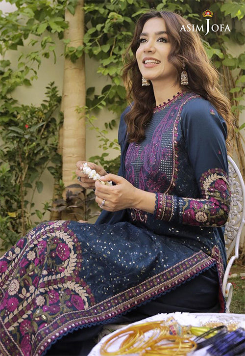 AJLR-19 EMBROIDERED LAWN 3 PCS