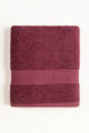 Maroon Dyed Bath Towel 25