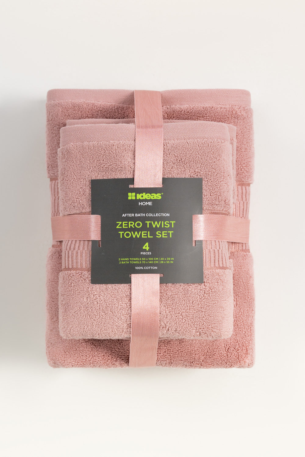 Mauve Light Zero Twist 4pc Set