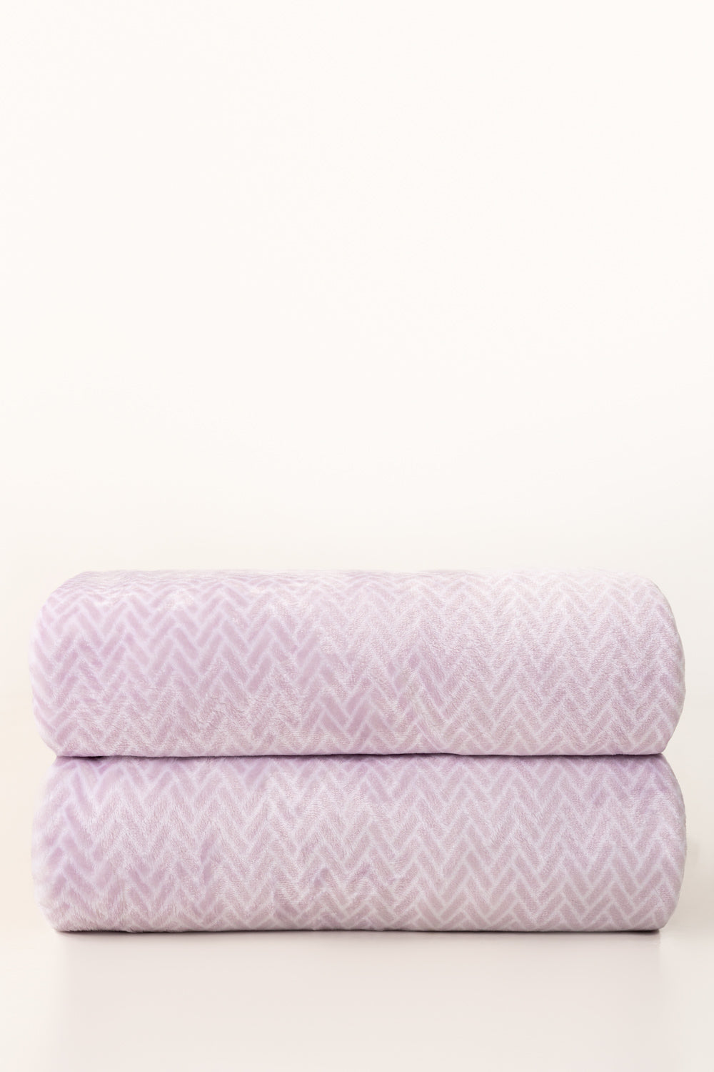 Mauve Single Ply Fleece Throw
