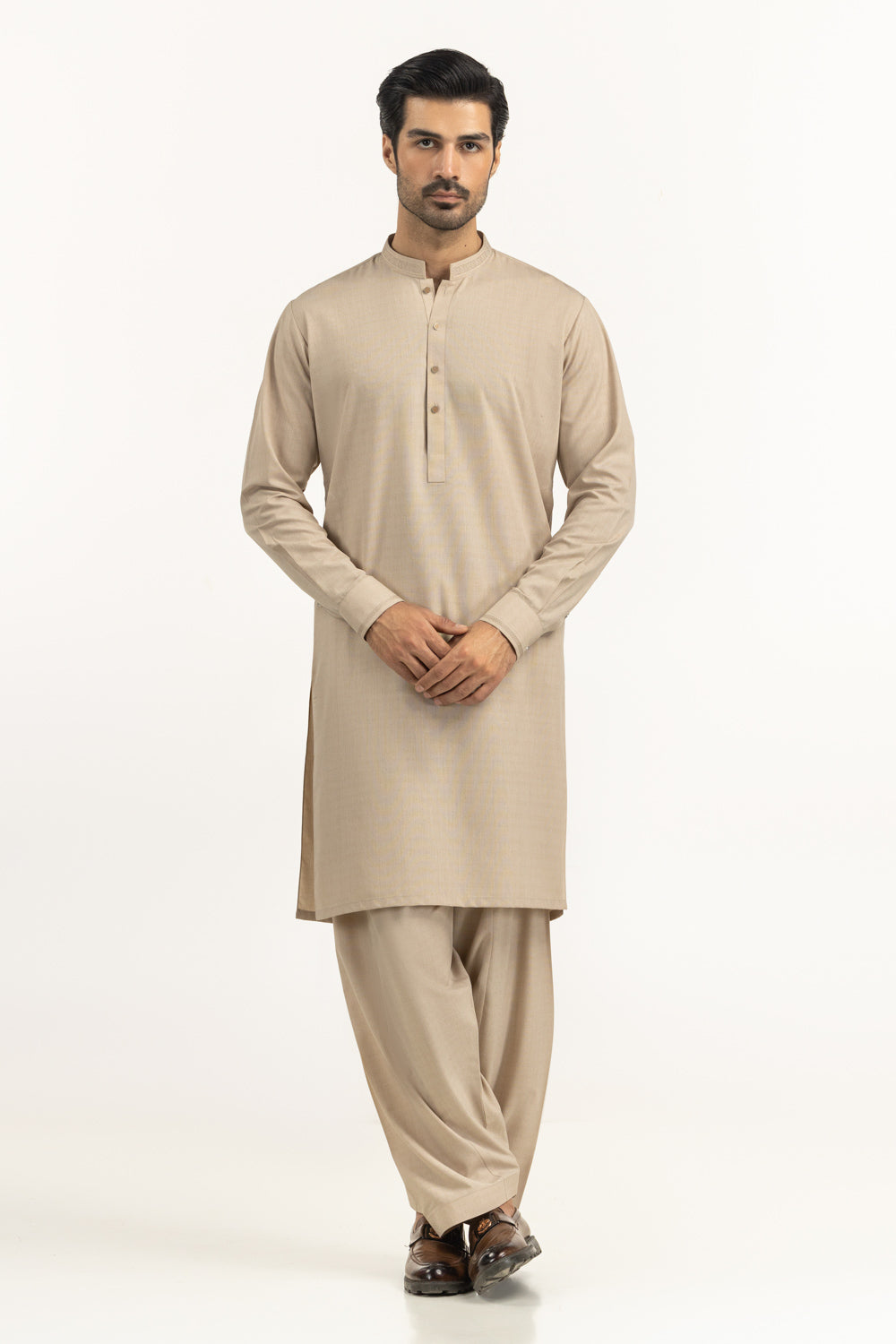Regular Fit Embroidered Suits