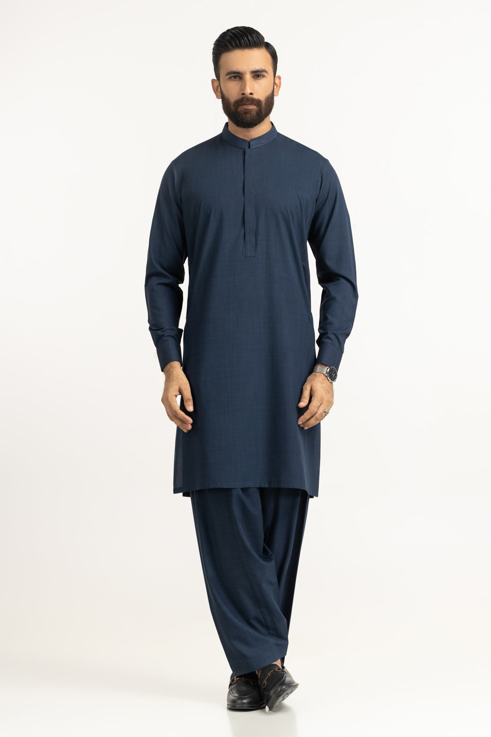 Regular Fit Embroidered Suits