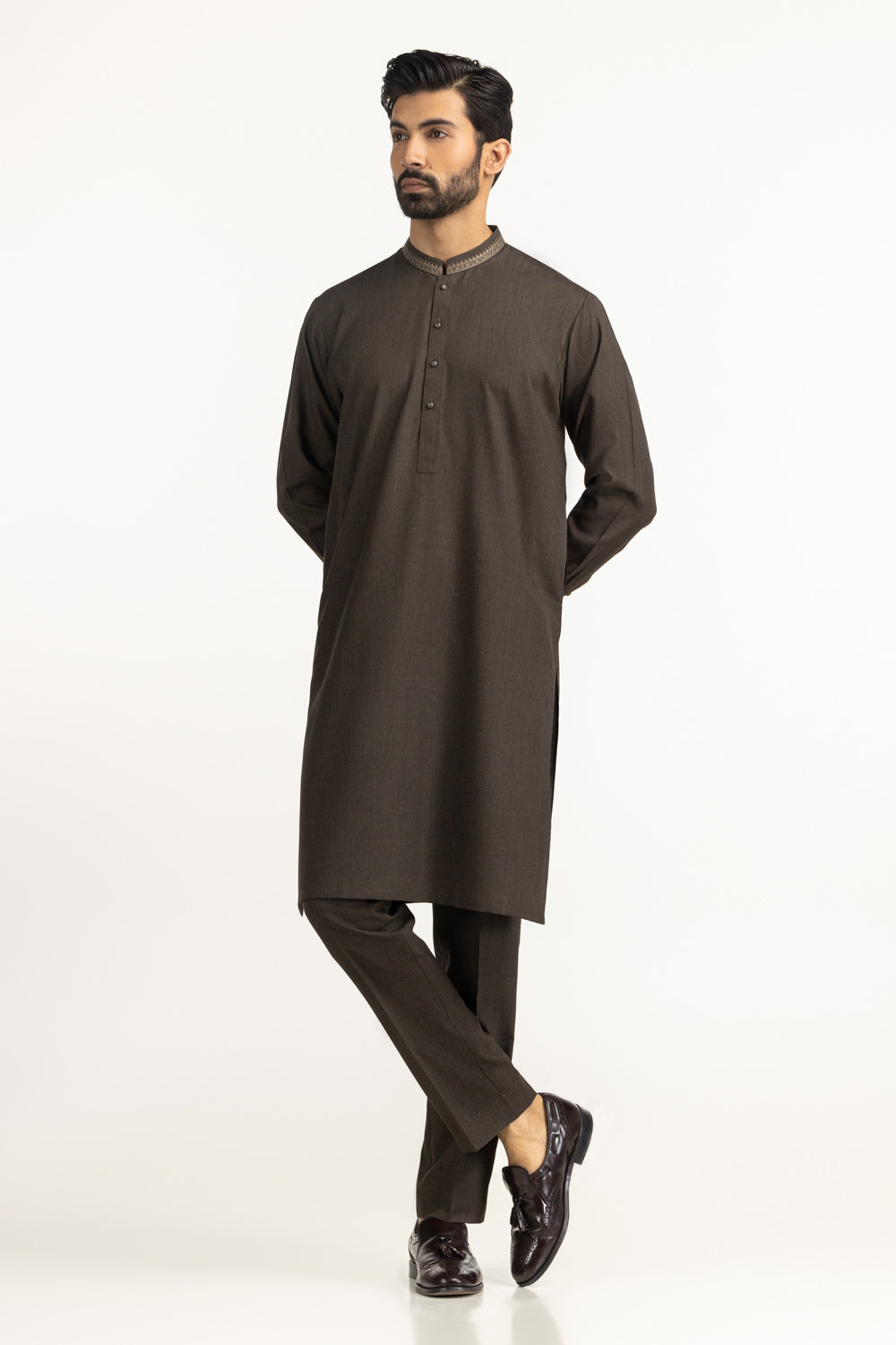 Regular Fit Embroidered Suits