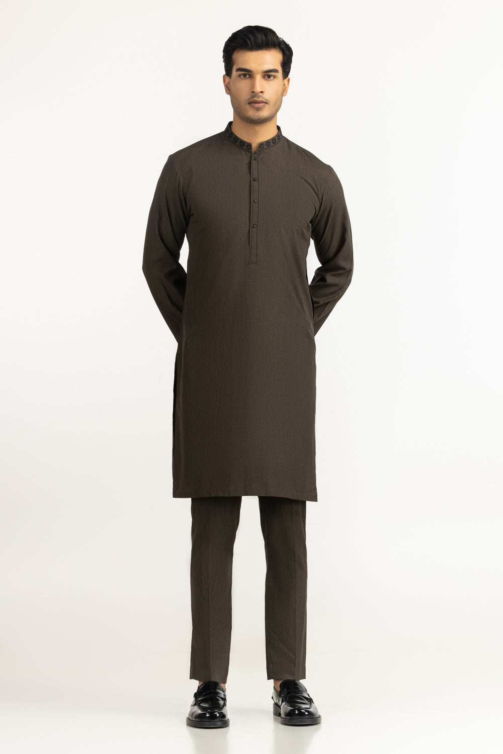 Regular Fit Embroidered Suits