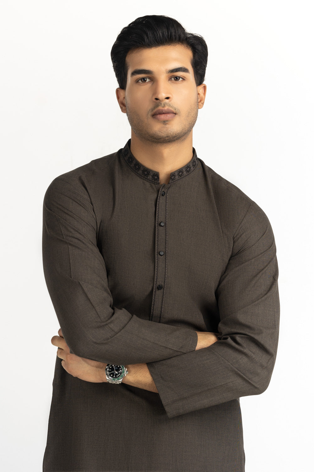 Regular Fit Embroidered Suits