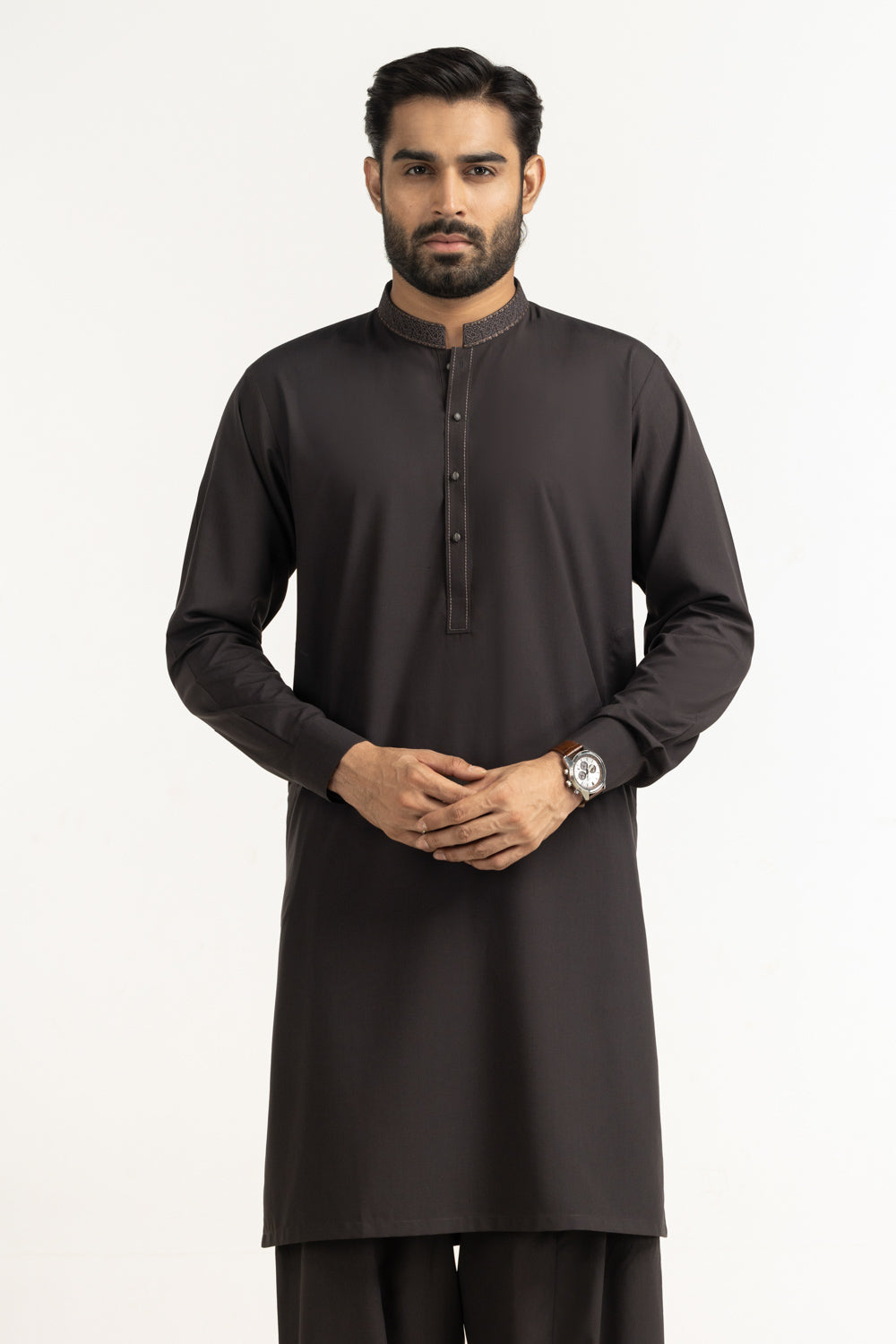 Regular Fit Embroidered Suits