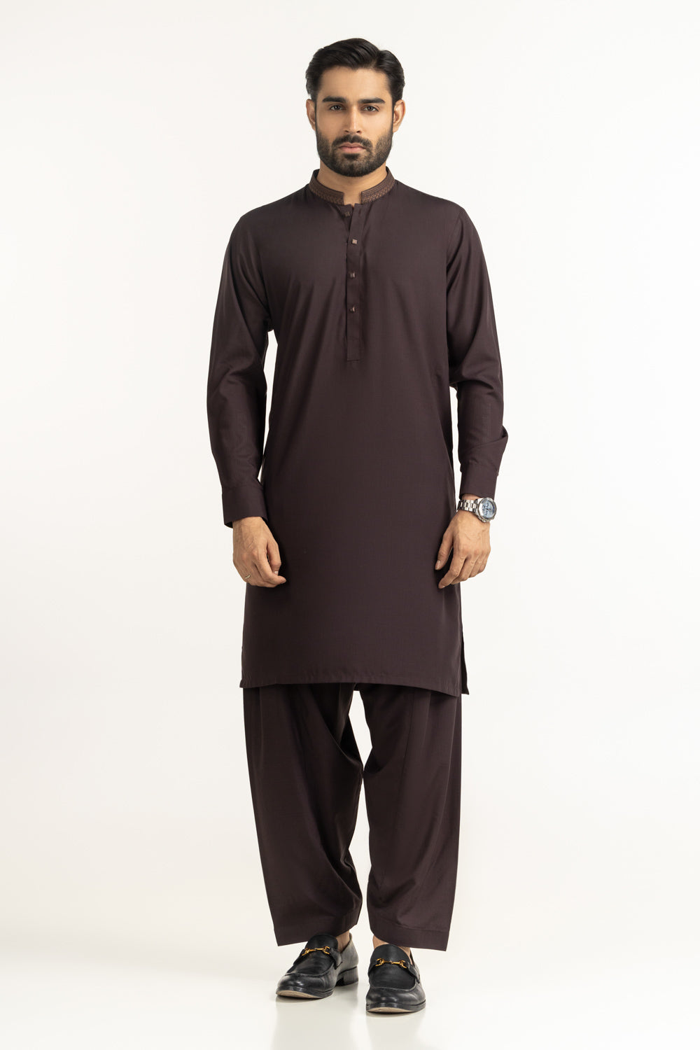 Regular Fit Embroidered Suits