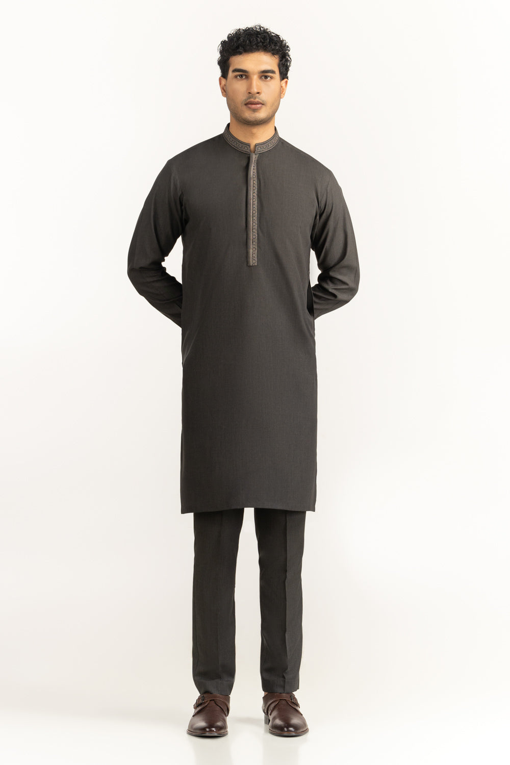 Regular Fit Embroidered Suits