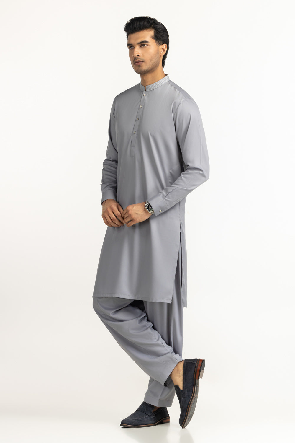Regular Fit Embroidered Suits