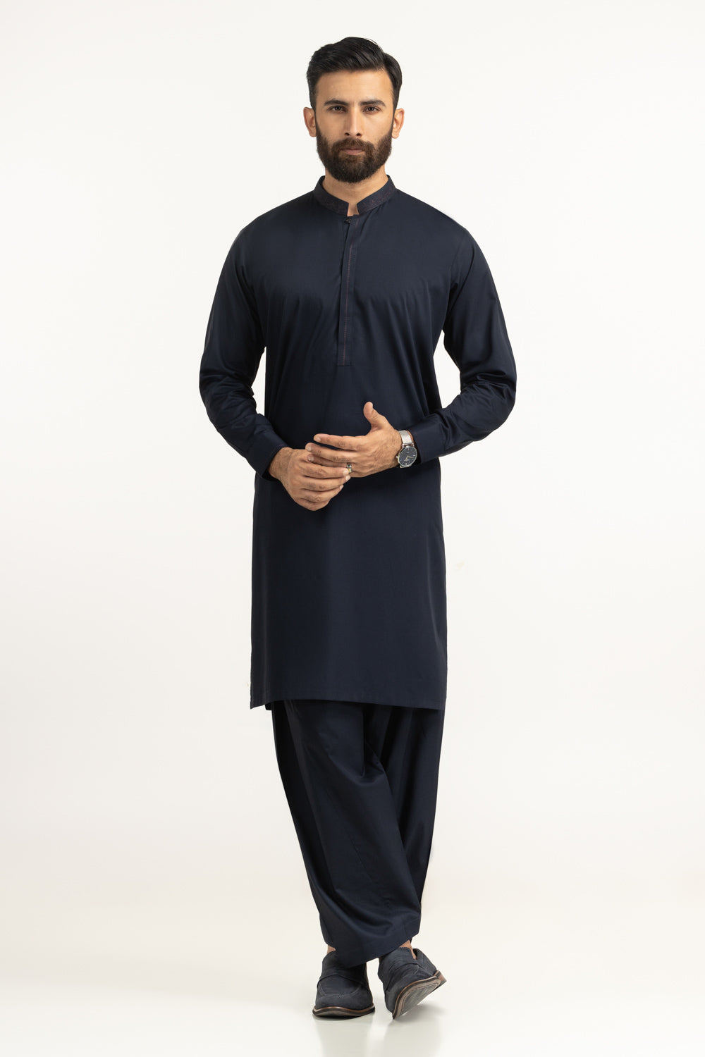 Regular Fit Embroidered Suits