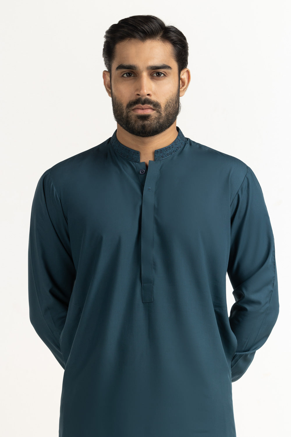 Regular Fit Embroidered Suits