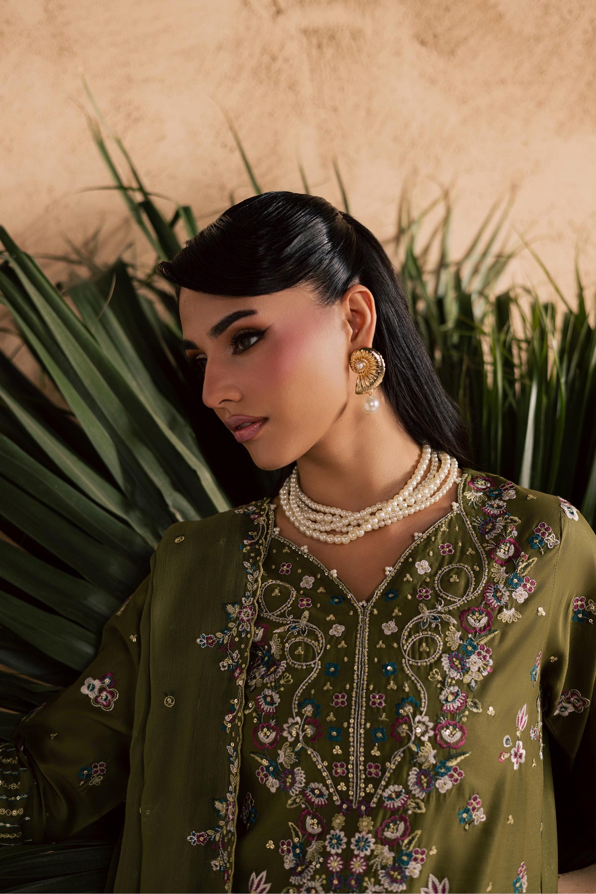 Meshal 3Pc - Embroidered Festive Pret