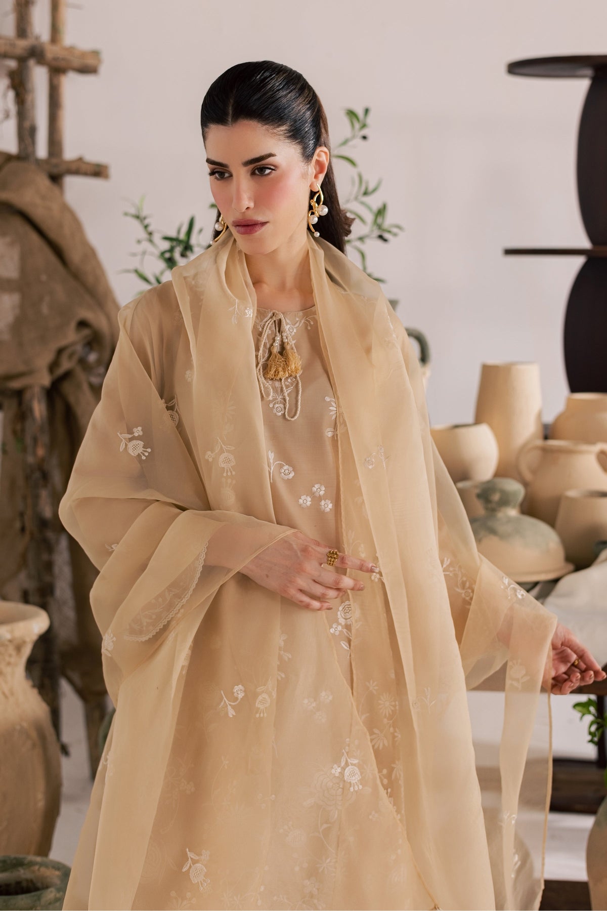 Miami 3Pc - Embroidered Lawn Dress
