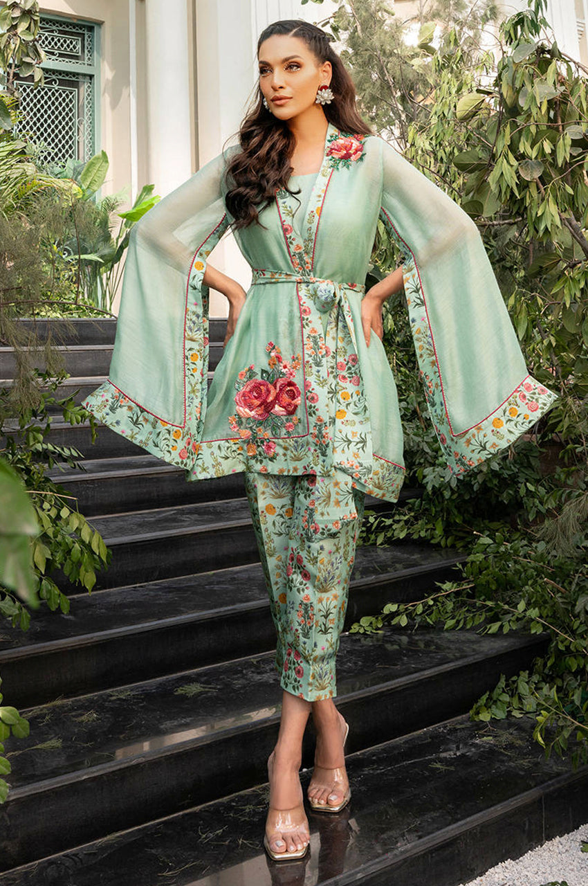 Mint Aroma - Wrap,Pants,Slip & Belt
