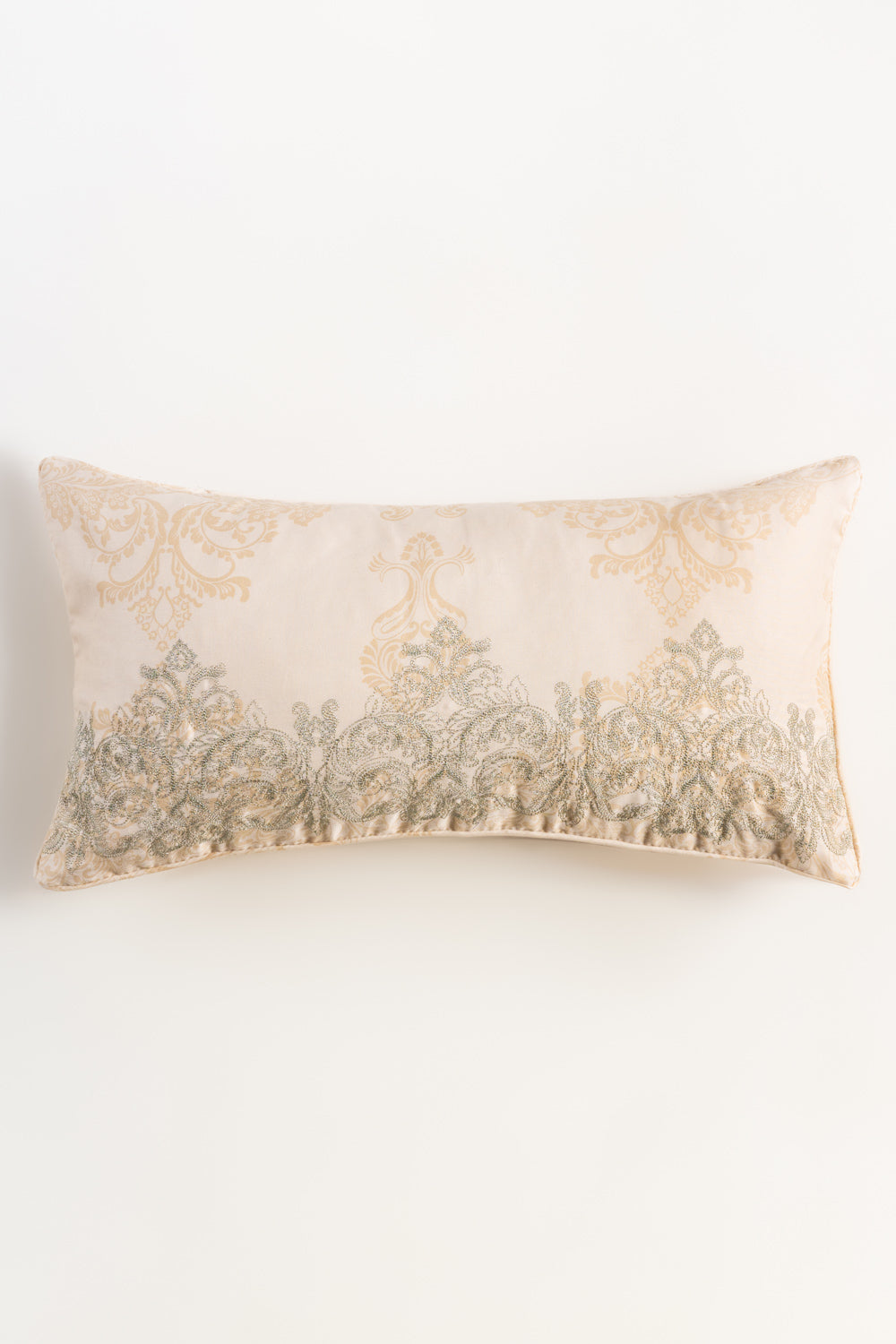 Misty Green Embroidered Deck Cushion Cover