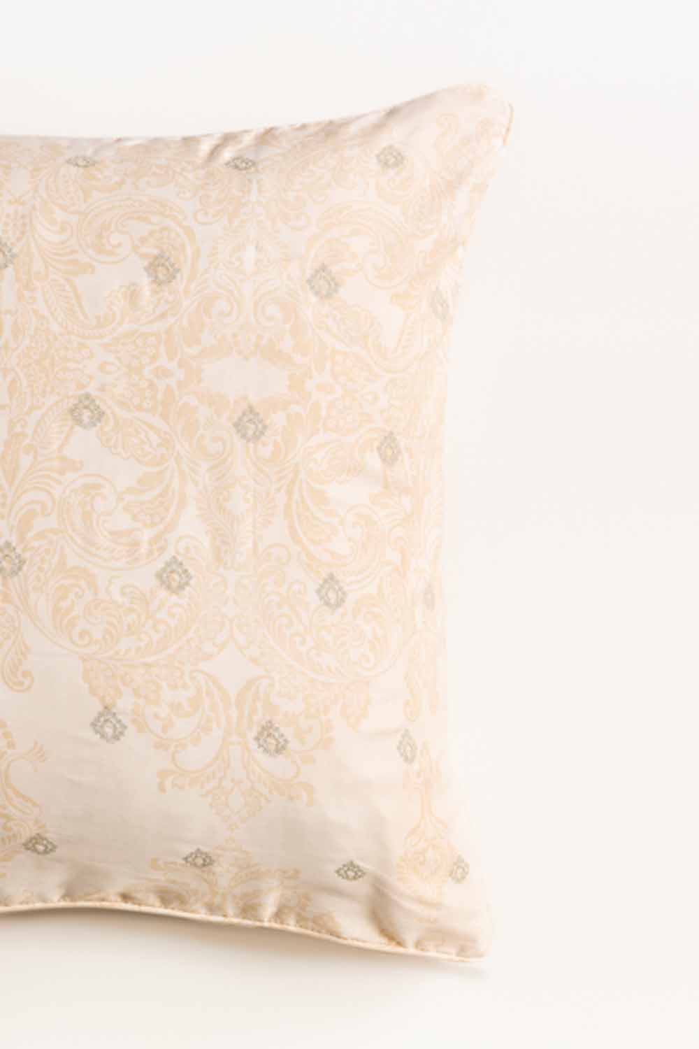 Misty Green Embroidered Euro Sham Cushion Cover