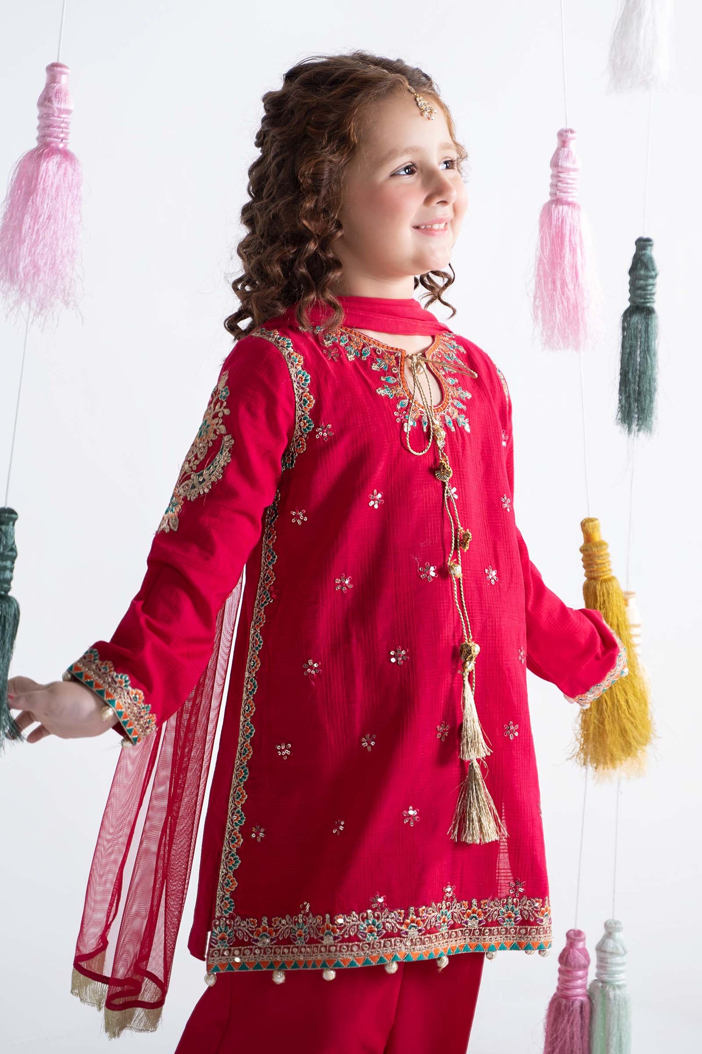 3 Piece Embroidered Doria Cotton Suit