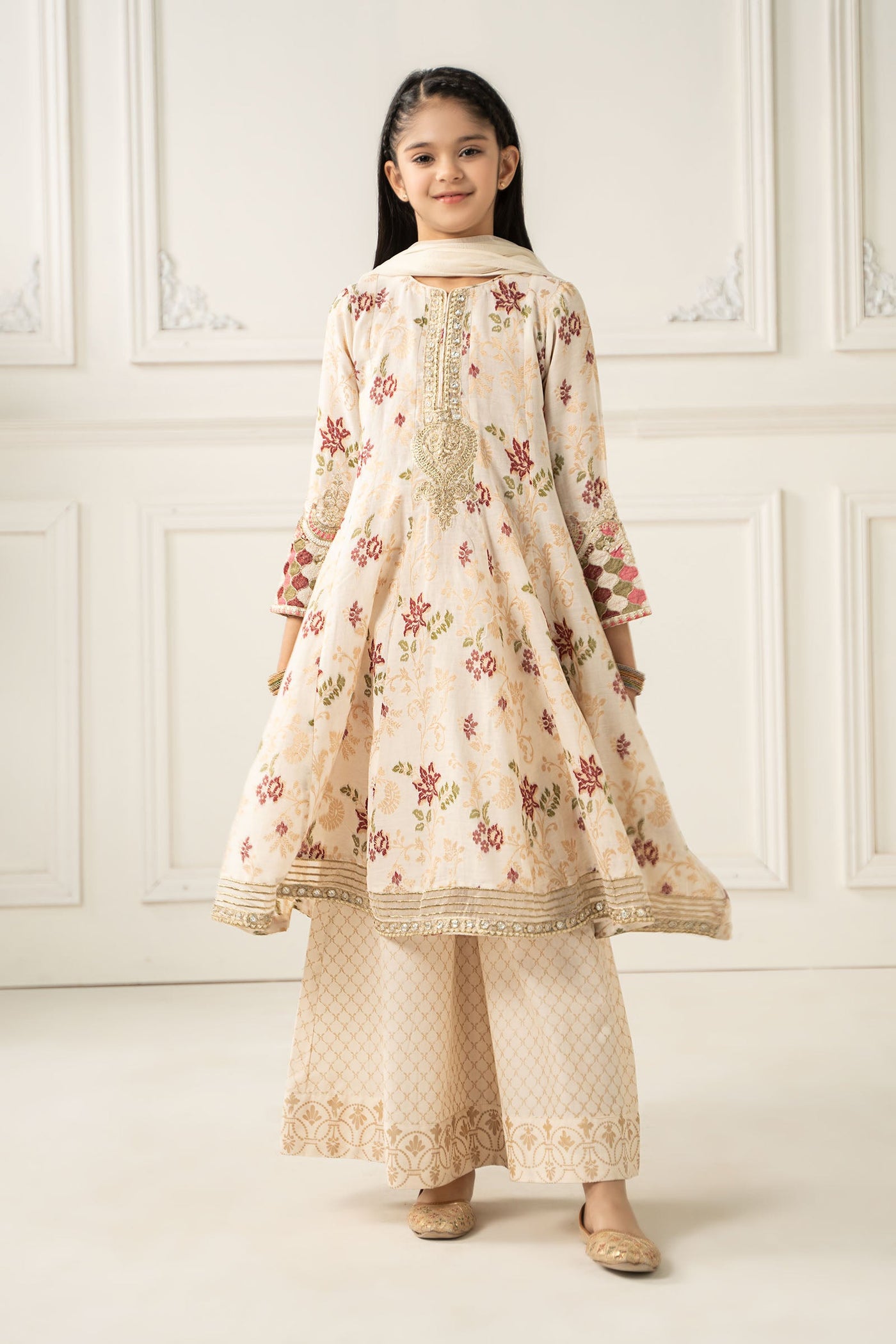 3 Piece Embroidered Suit