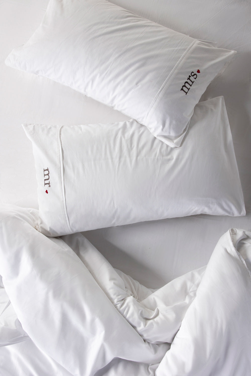 Mr and Mrs Dyed 2pcs Pillow Covers 26
