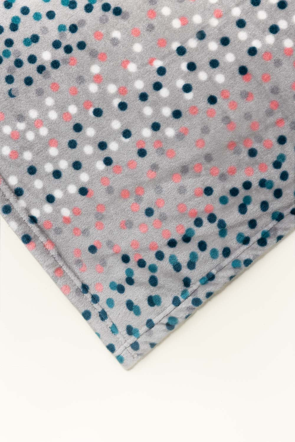 Ss26-Multi Dots Single Ply Fleece Throw