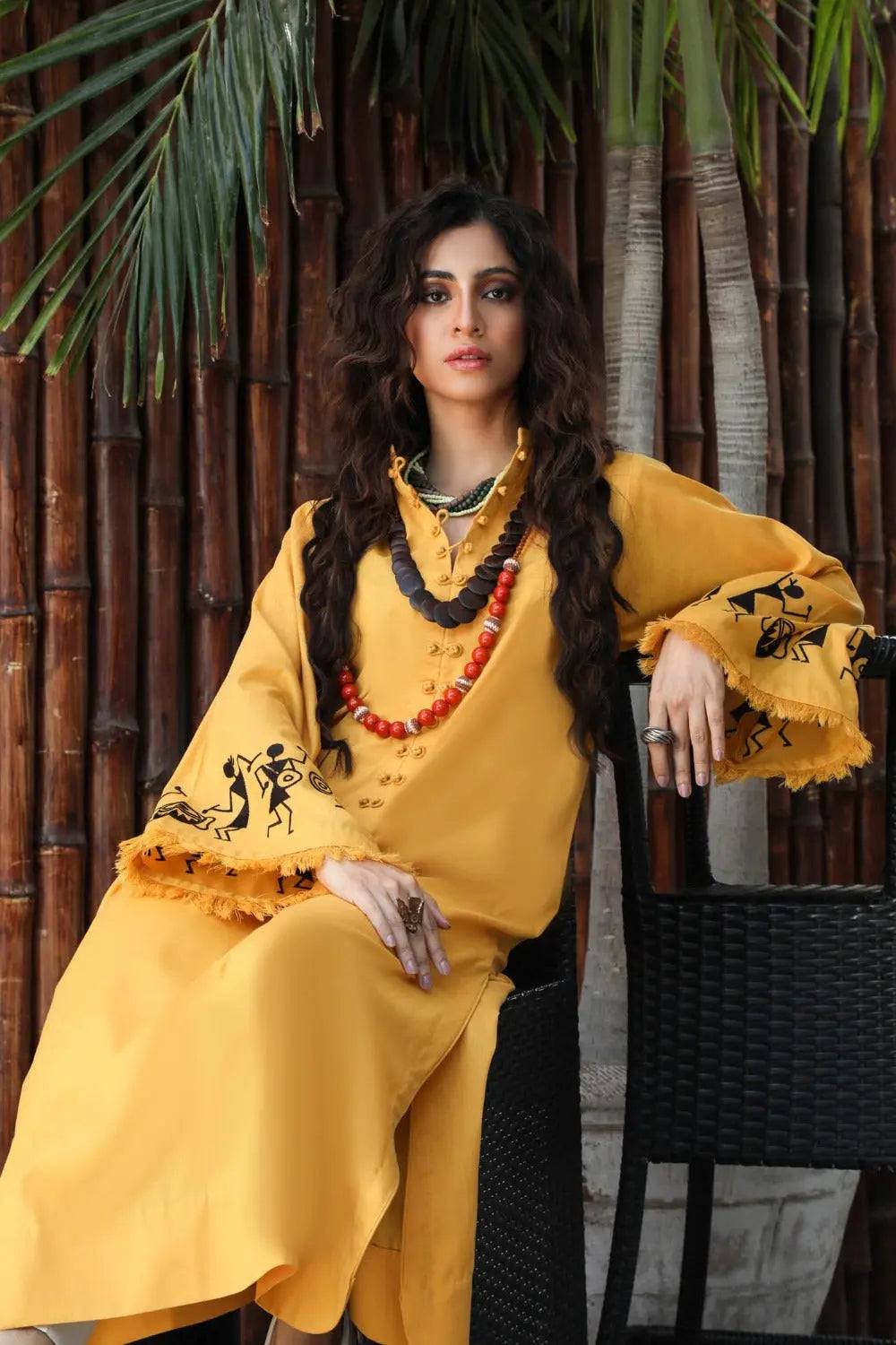 African Jacket - Fawn - Shesha Silk - Set