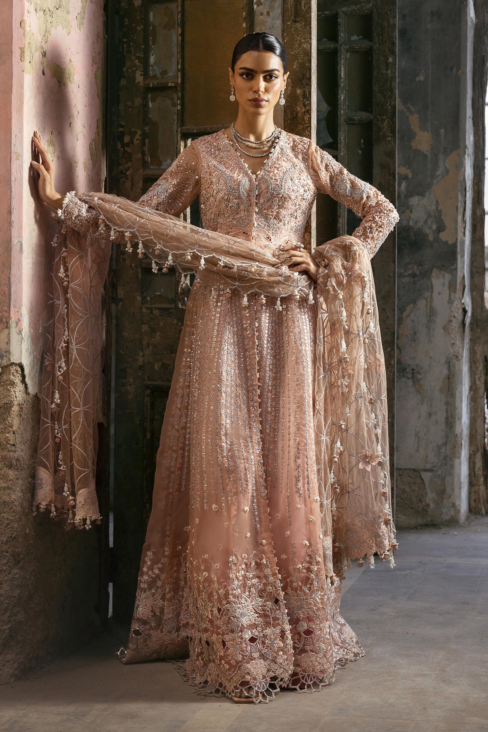 Stitched Nura Embroidered Suit