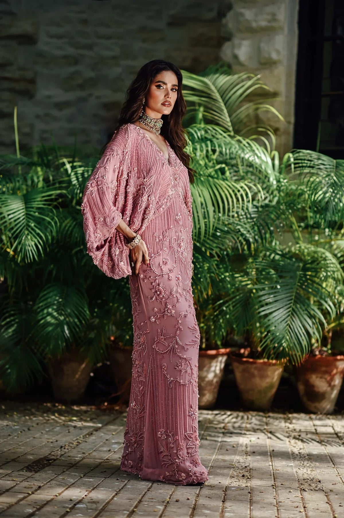 Fasana-e-Yasmin Formals '26 - Pink Embellished Kaftan