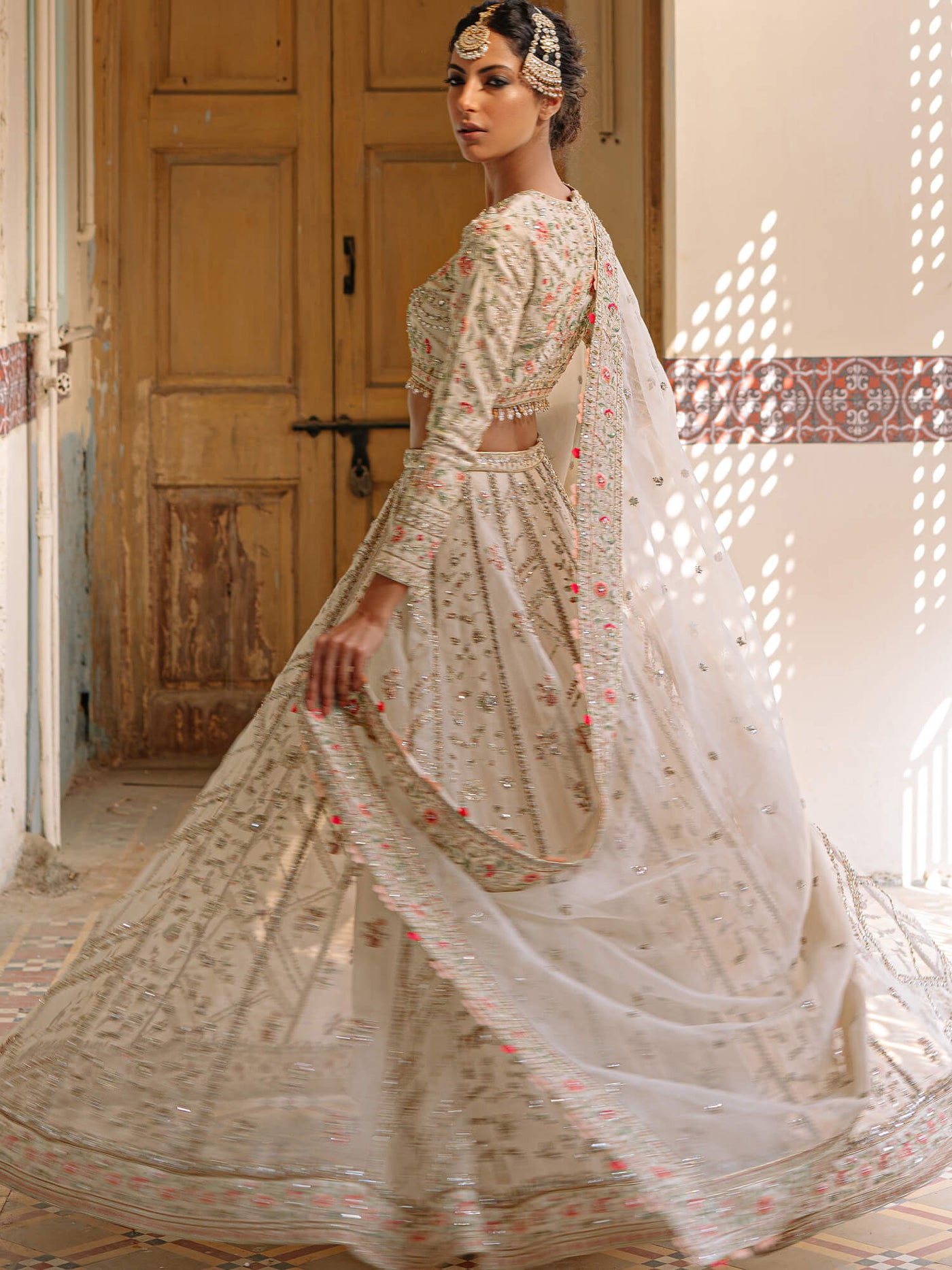 Blouse, Lehenga & Dupatta