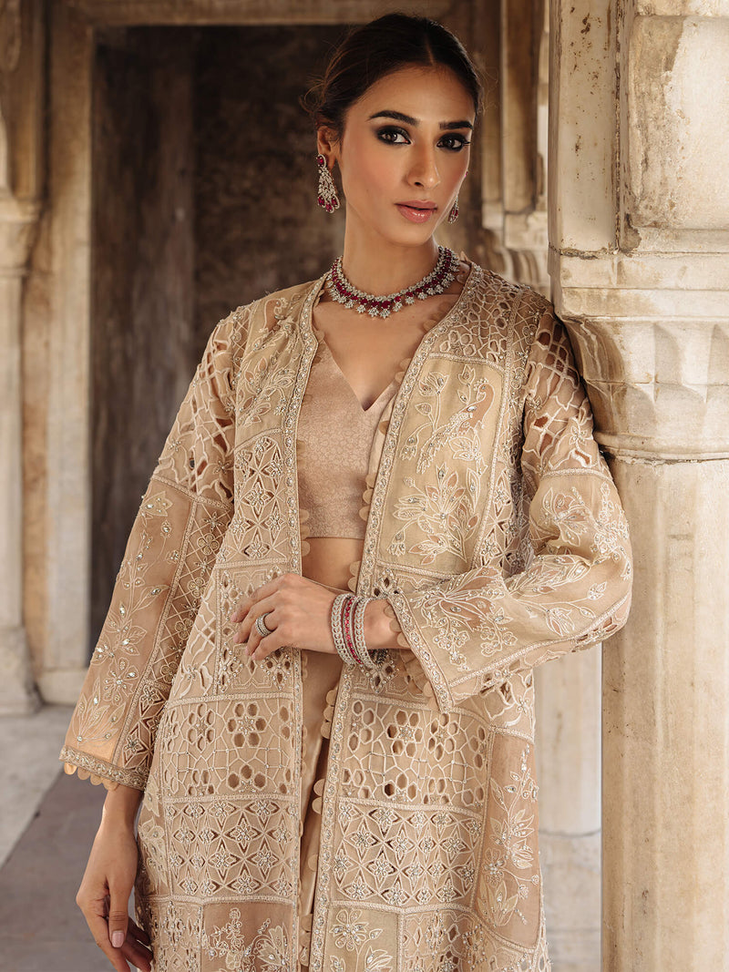 BORGIA COAT, BLOUSE &amp; NIKHAR SARI