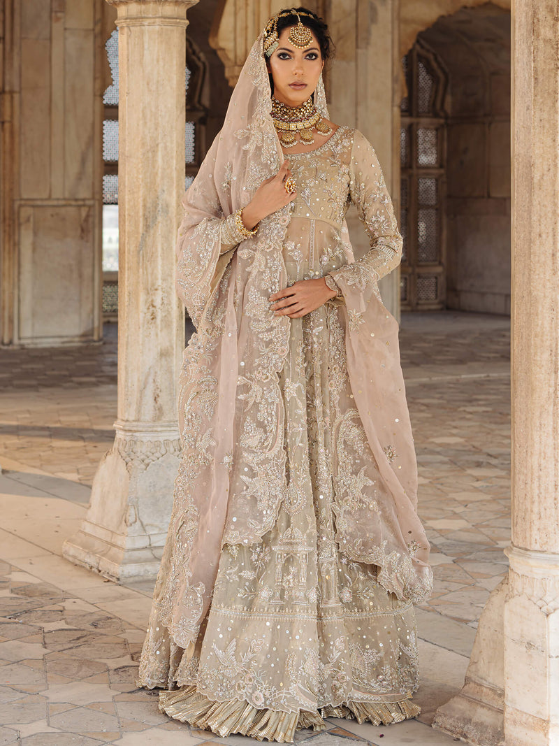 PESHWAS CRUSHED GHAGRA &amp; DUPATTA