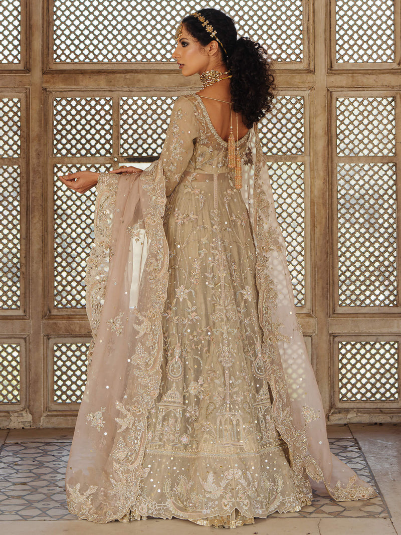 PESHWAS CRUSHED GHAGRA &amp; DUPATTA