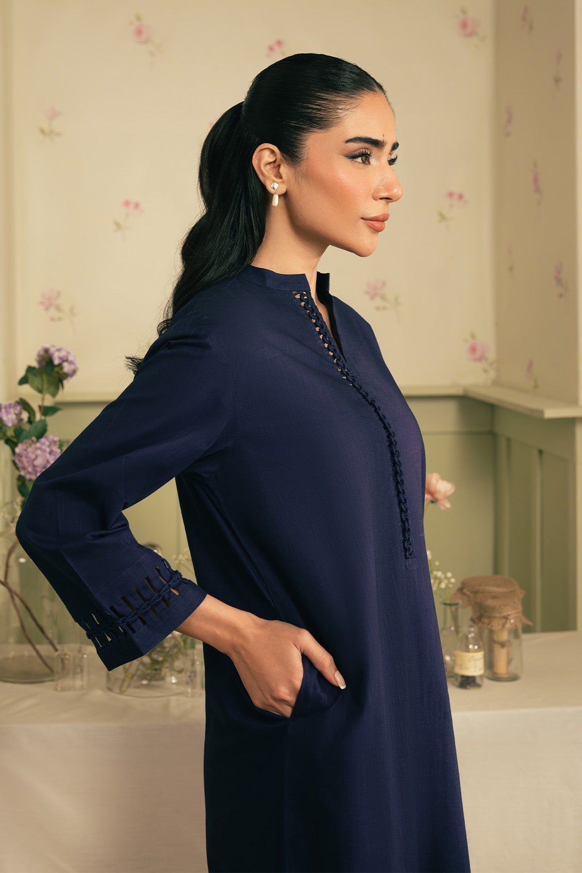Embroidered Organza Fabric (2Pcs) | LF-713